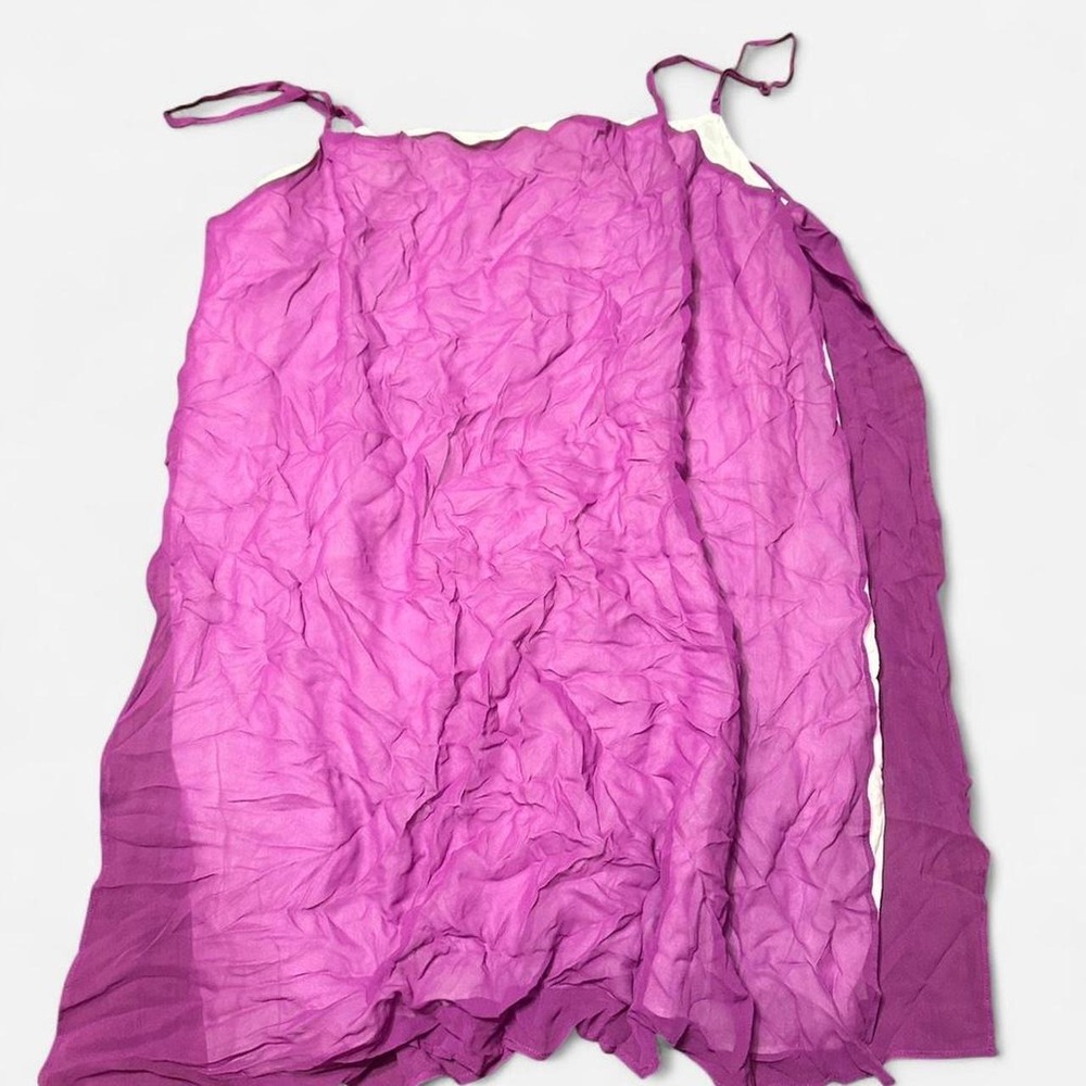 Purple and white Club Monaco silk top/dress